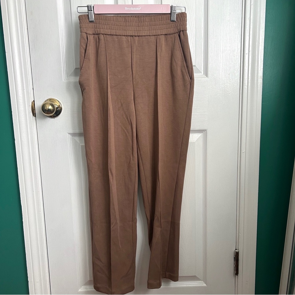 Maison D Amelie BrownTan Pull On Trouser Pants Small